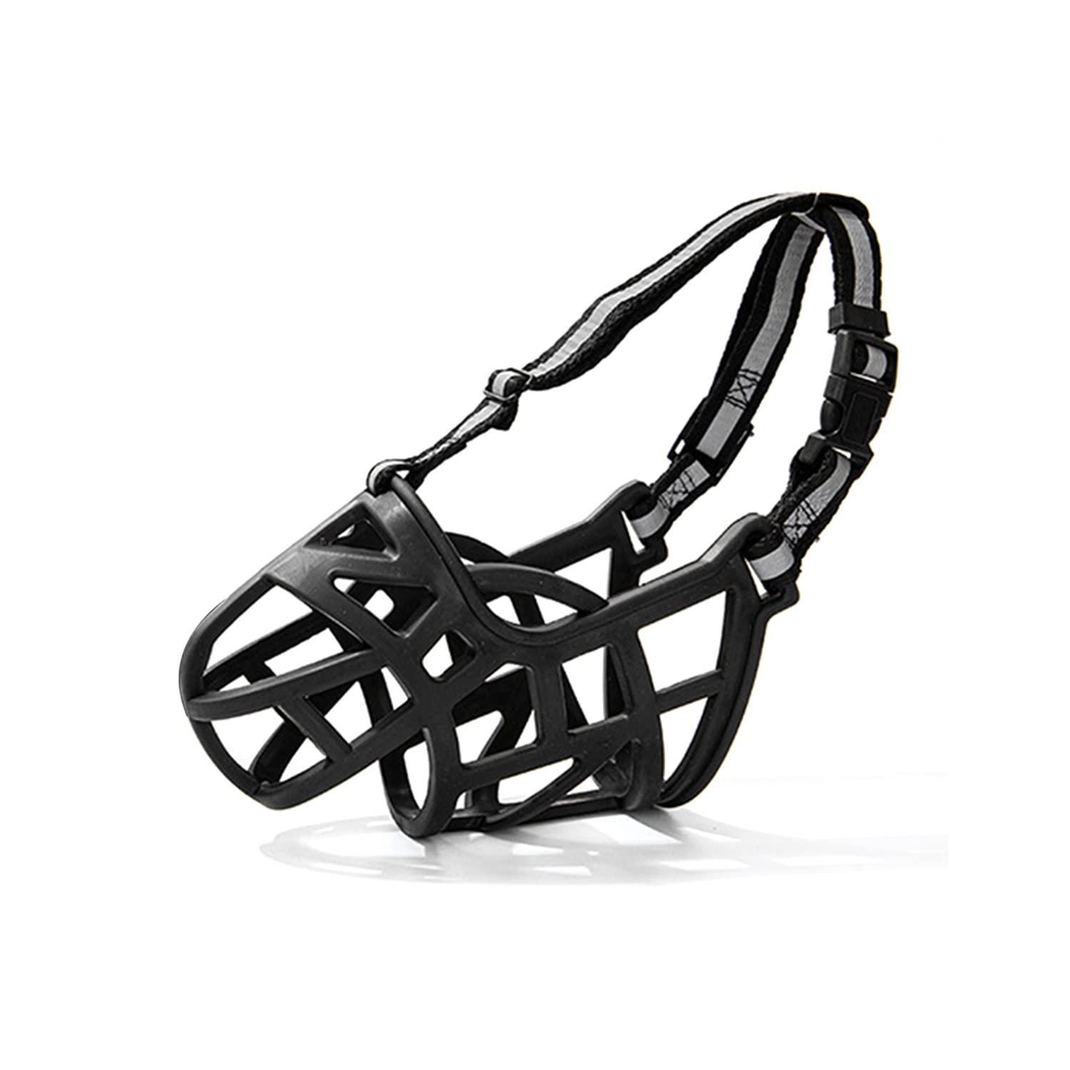 Qpets Muzzle for Dog,Dogs Muzzle Safe TPE Material,No Affect to Drink Water,Safe Reflective Strip Design,Dog Muzzle for Dobermann Dog Muzzle for Training Fierce Dog,Aggressive Dogs,Large Sized Dog(L) Qpets Muzzle for Dog,Dogs Muzzle Safe TPE Material,No Affect to Drink Water,Safe Reflective Strip Design,Dog Muzzle for Dobermann Dog Muzzle for Training Fierce Dog,Aggressive Dogs,Large Sized Dog(L)